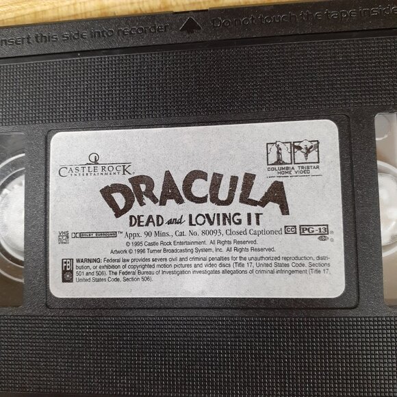Dracula Dead and Loving It VHS 1996 Leslie Nielsen Mel Brooks Horror Comedy Vamp - Picture 6 of 6
